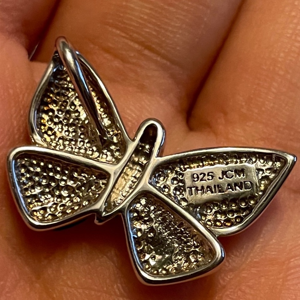 Rainbow Butterfly Necklace Pendant - Picture 5 of 8